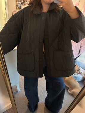 Old Navy Quilted Black Puffer Jacket